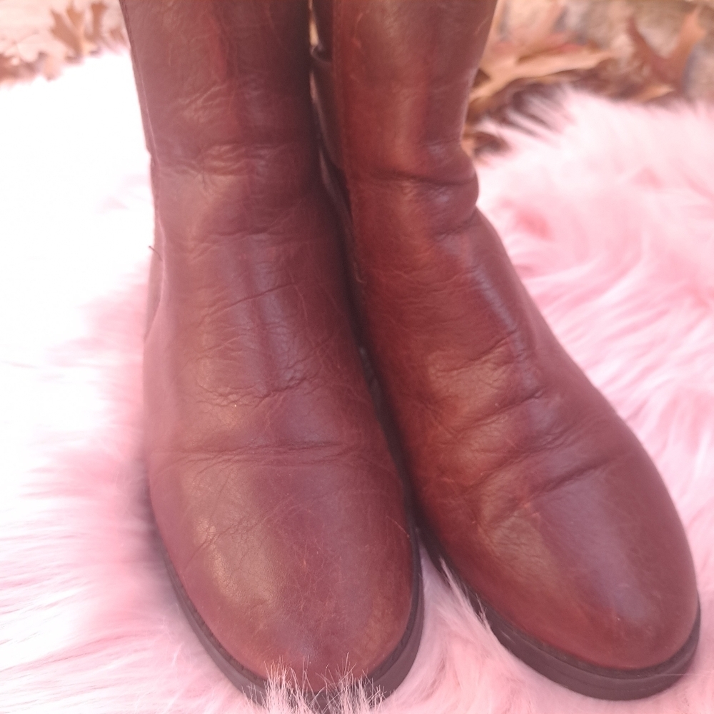 LAUREN Ralph Lauren Kaliyah Leather‎ Ankle Boot GUC Size 6B - Picture 4 of 16